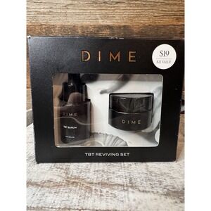 💧 DIME Beauty Hyaluronic Acid Serum (0.3 fl oz) & TBT Cream (.5 fl oz) Mini Duo